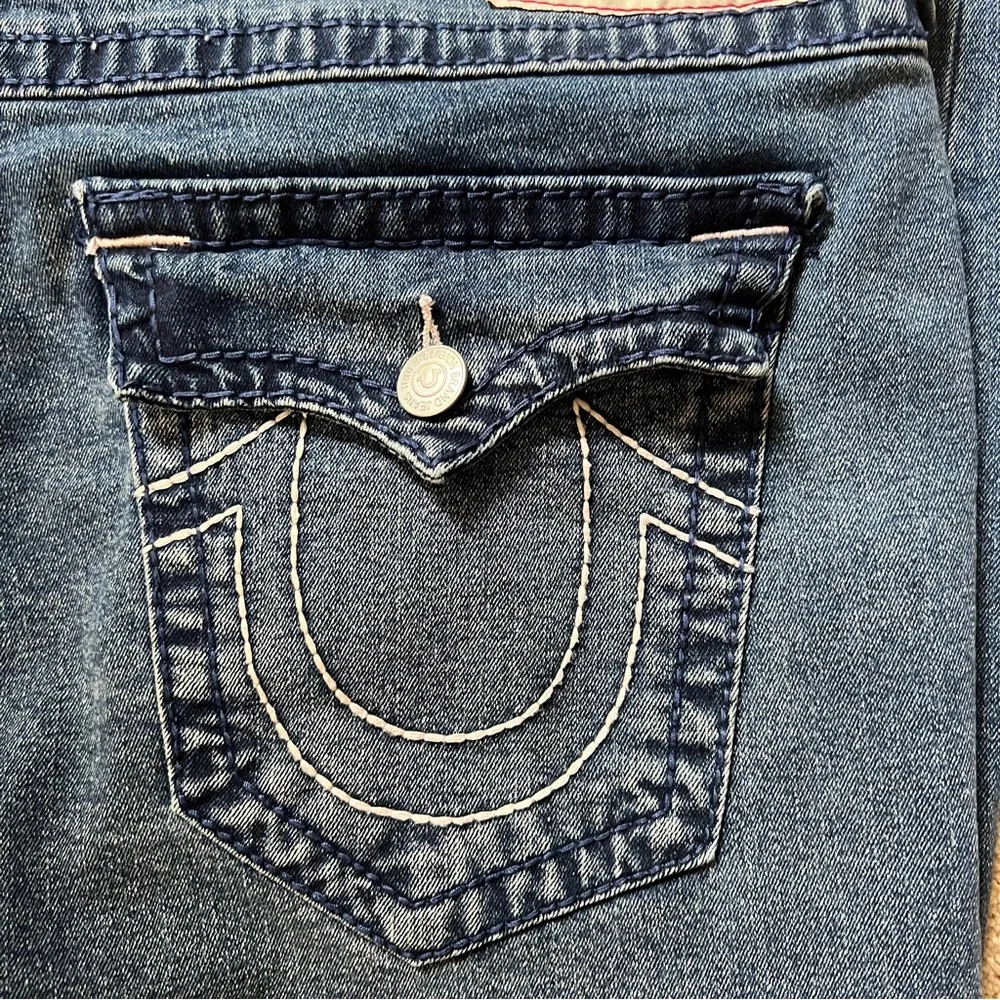 Men’s True Religion Geno Relaxed Slim Jeans Denim Streetwear Casual